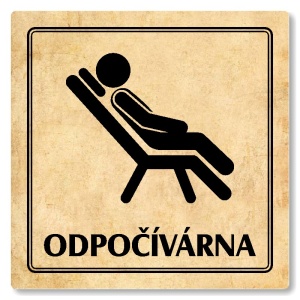 Odpočívárna, 80x80mm, pergamen, Utah